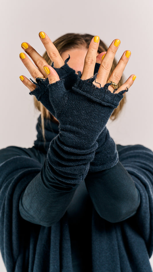 Rundholz Mainline Cashmere Gloves Petrol