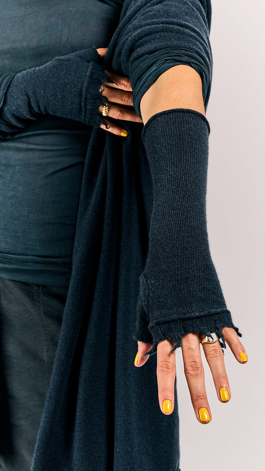Rundholz Mainline Cashmere Gloves Petrol