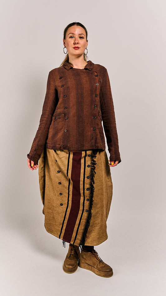 Rundholz DIP Jacket Henna Cloud Stripe
