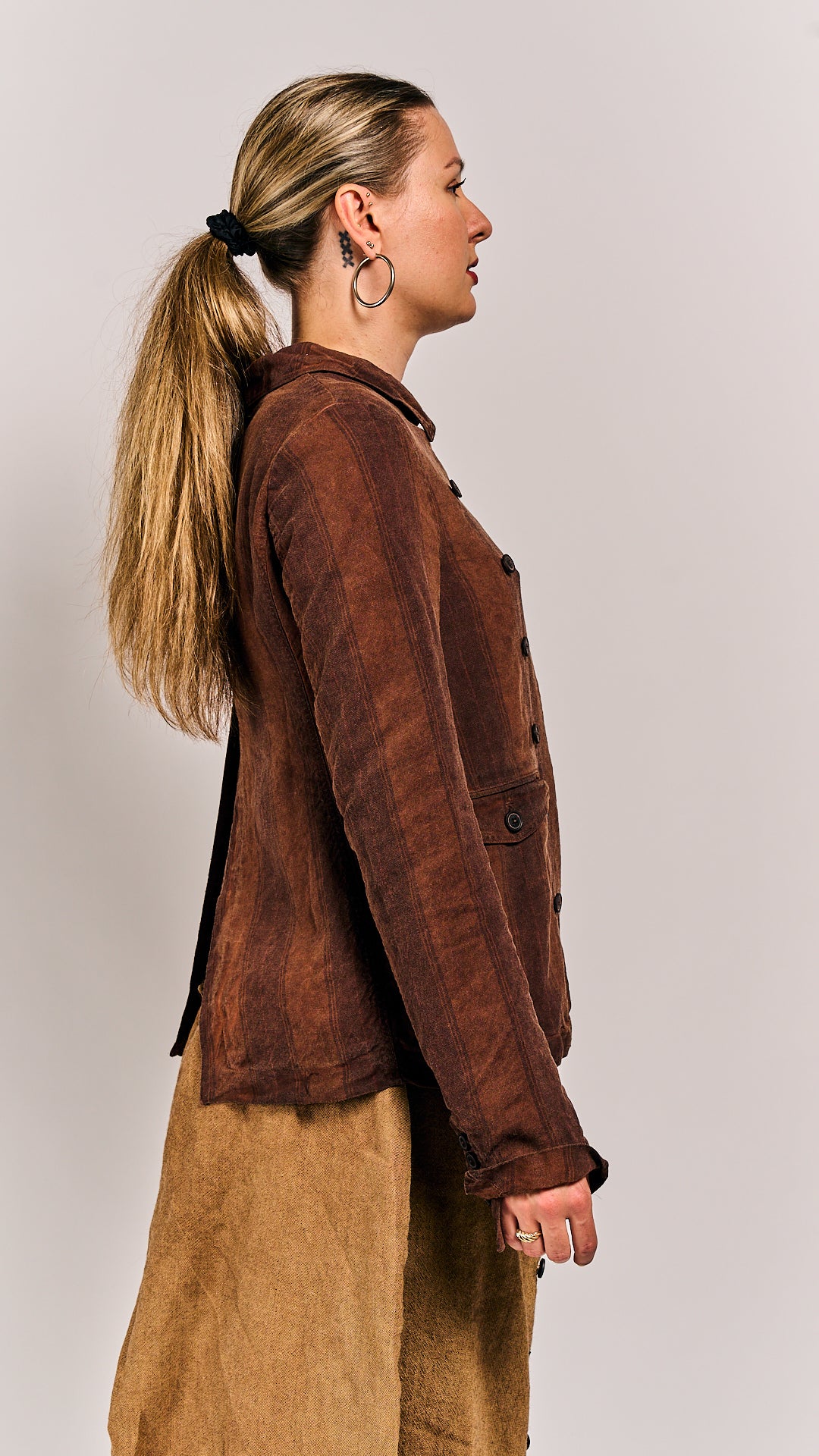 Rundholz DIP Jacket Henna Cloud Stripe