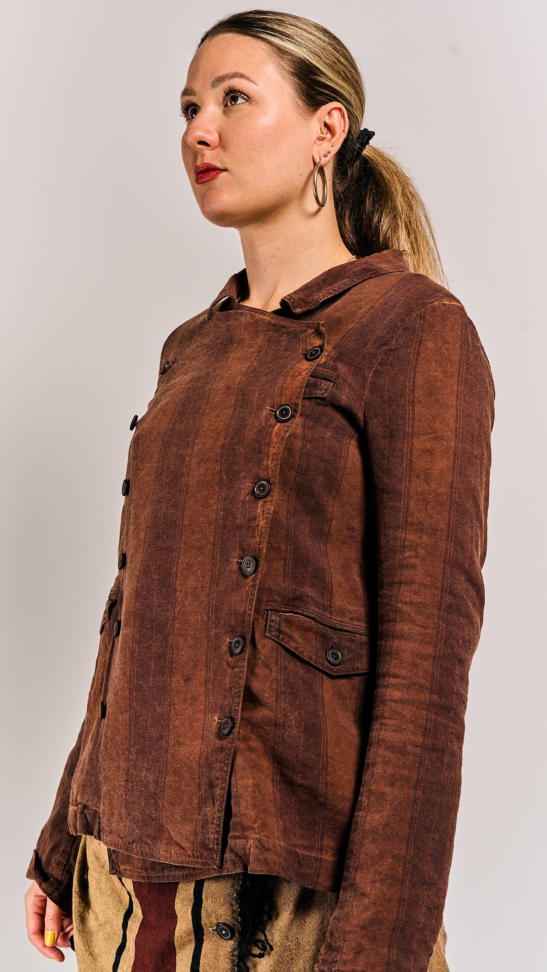 Rundholz DIP Jacket Henna Cloud Stripe