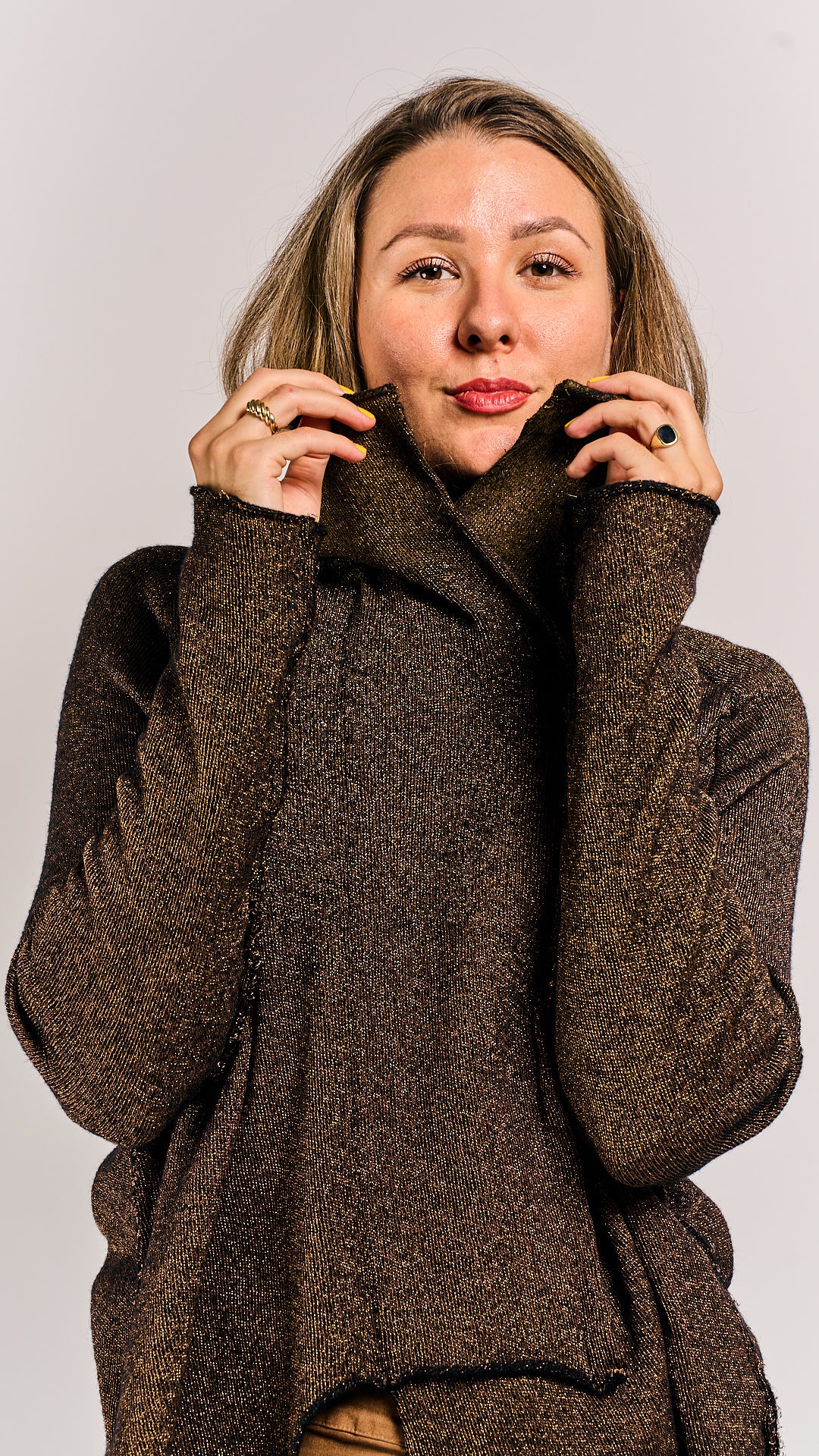 Rundholz Mainline Pullover Black Gold