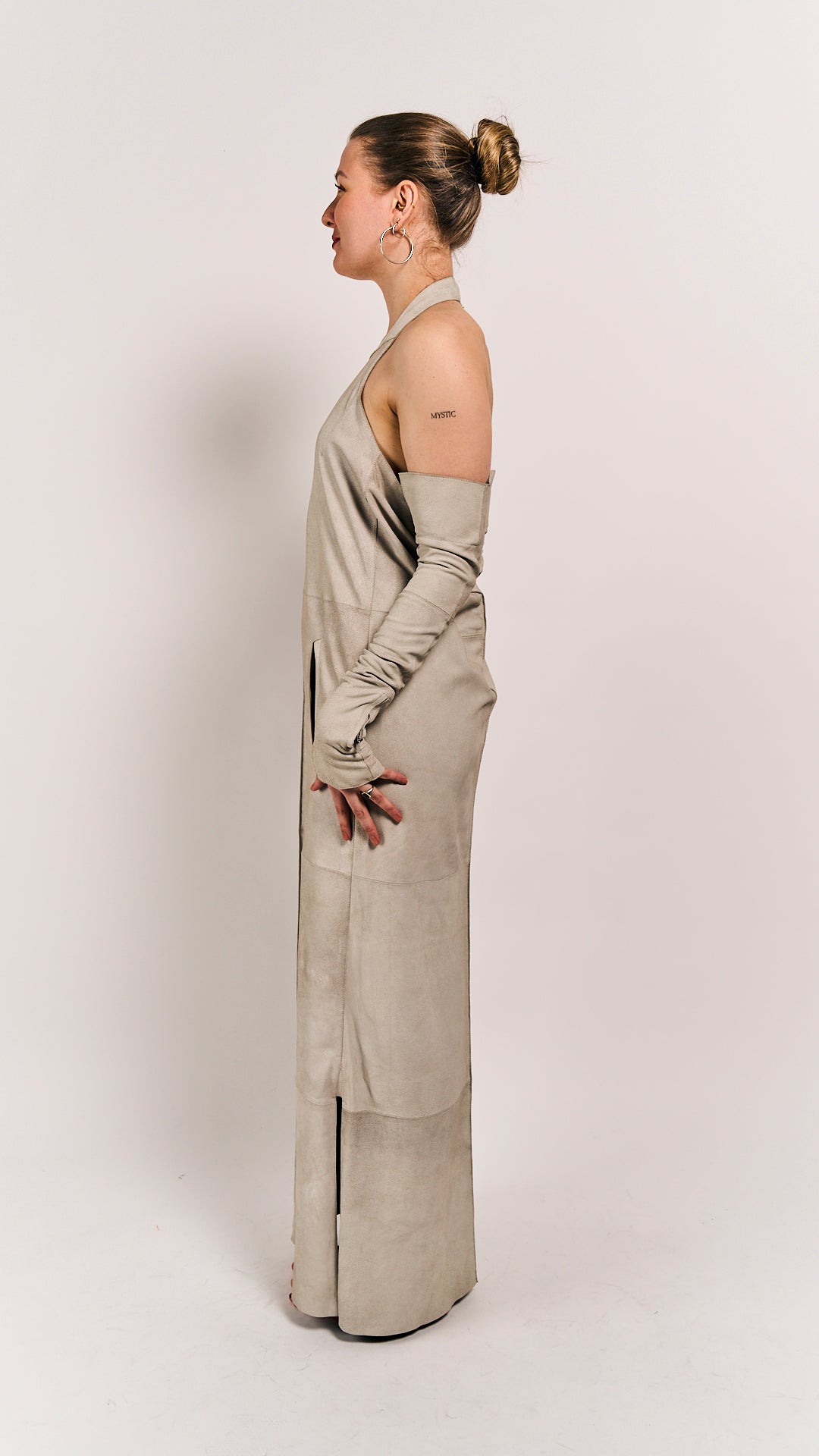 Van Der Wilt Halter Dress Chalk Crackle 9017