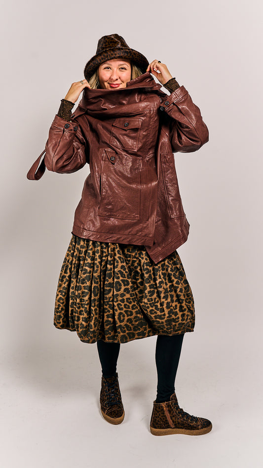 Rundholz DIP Leather Jacket Henna