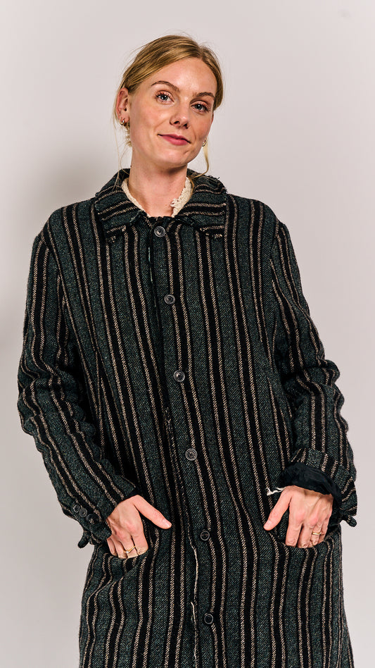 Rundholz Mainline Coat Petrol Stripe