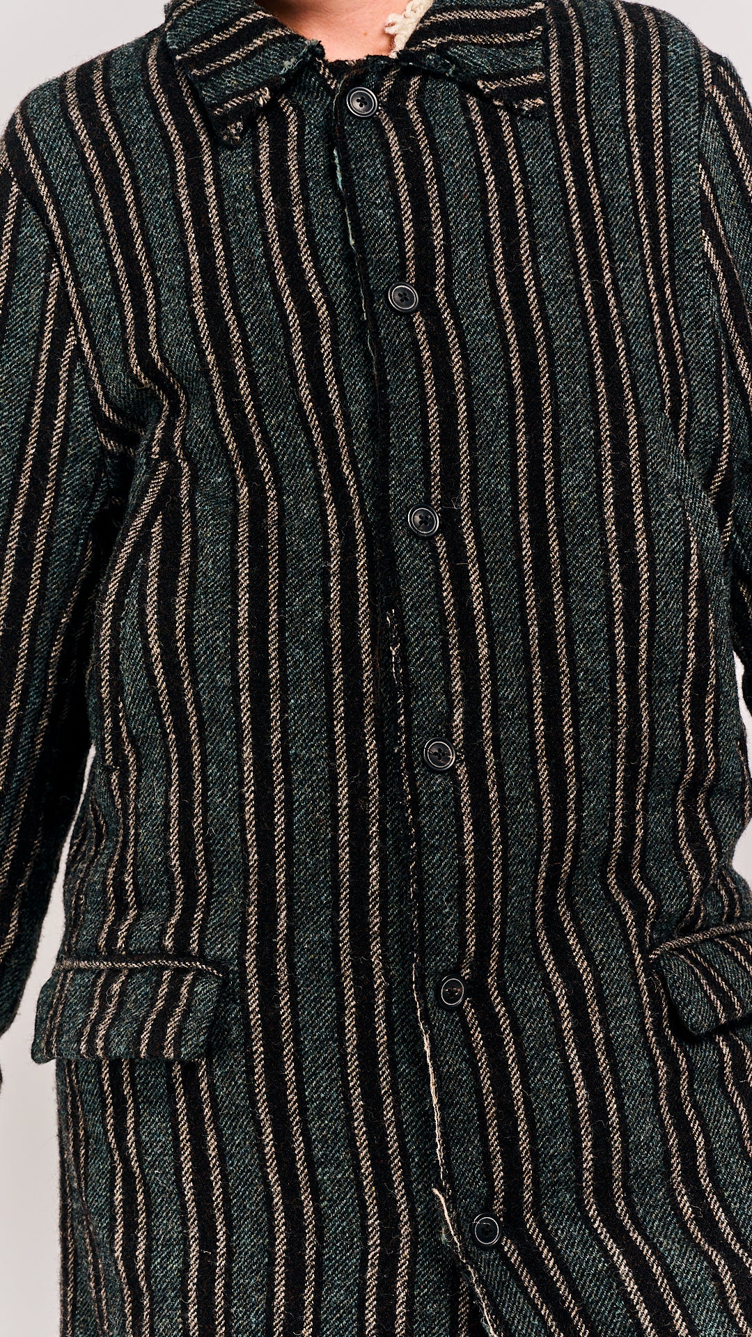 Rundholz Mainline Coat Petrol Stripe