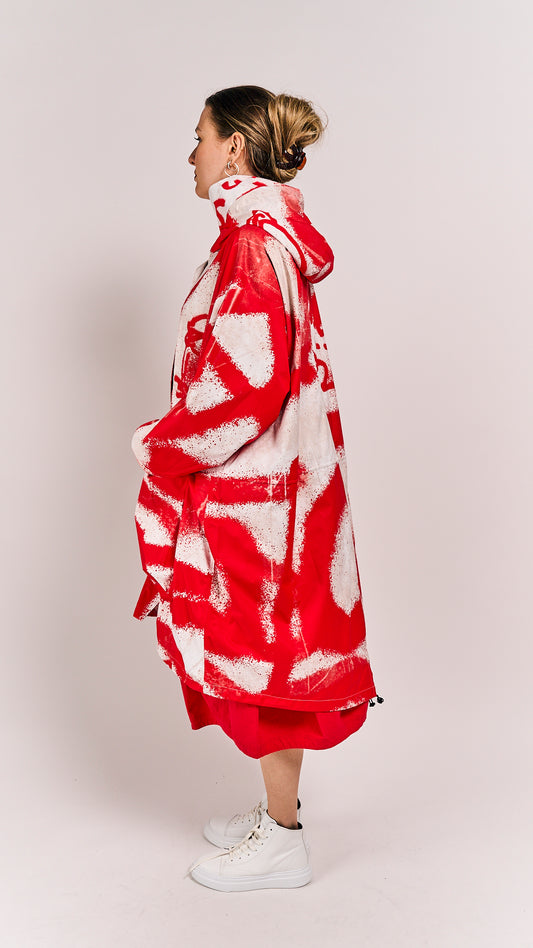 Rundholz Mainline Coat Ketchup Print