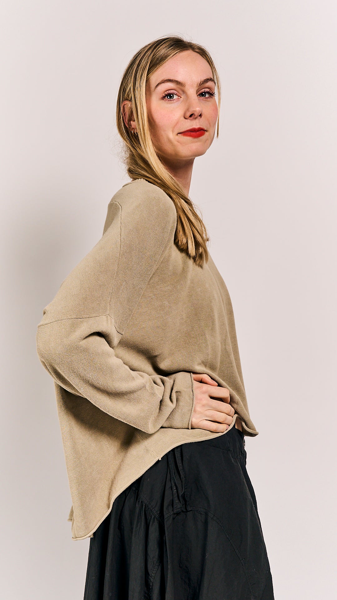Rundholz DIP Pullover Linen Fog