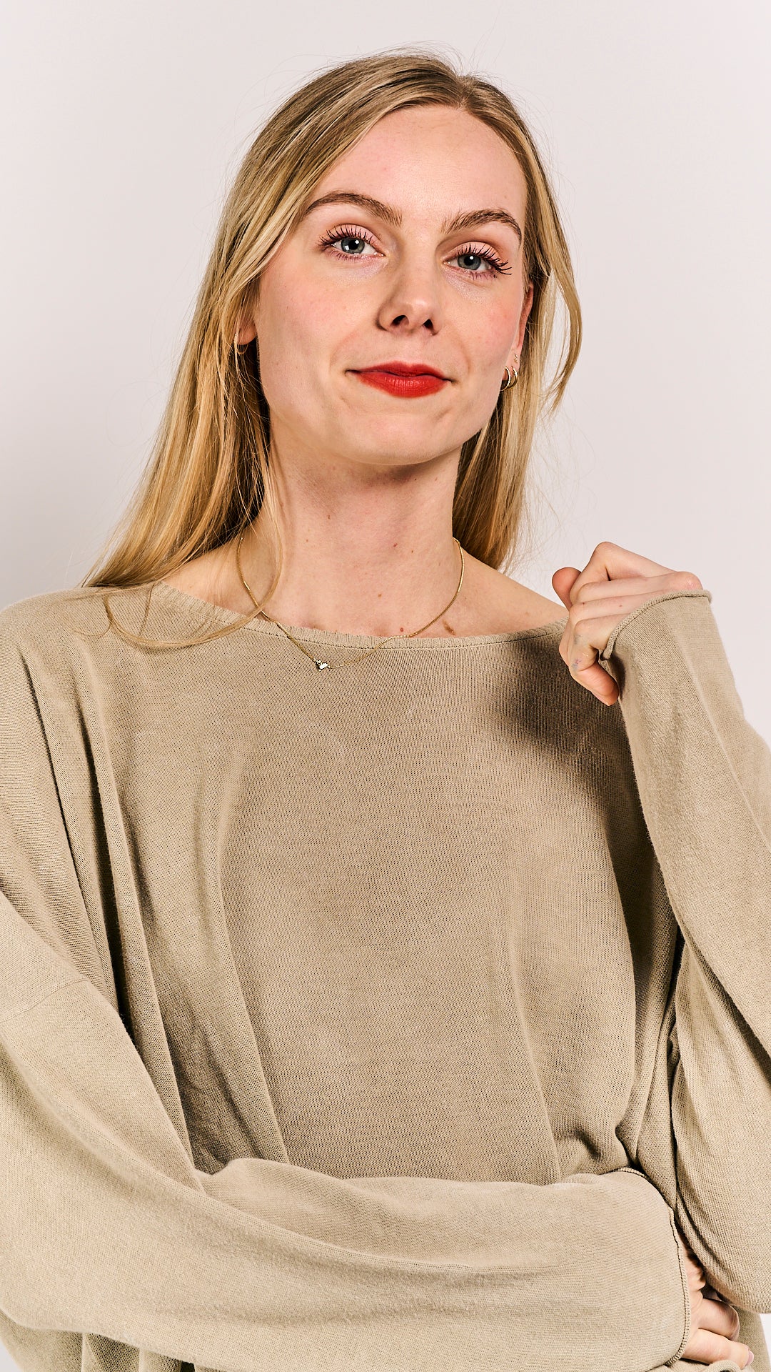 Rundholz DIP Pullover Linen Fog