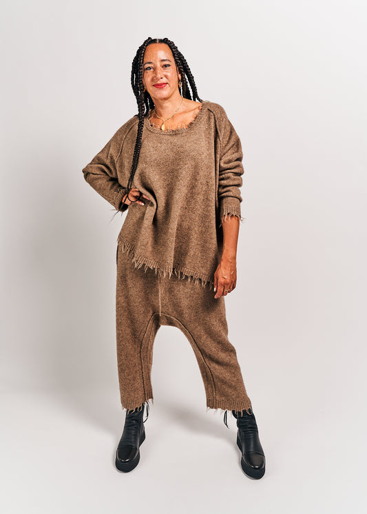 Rundholz Mainline Knitted Trousers Camel Mel