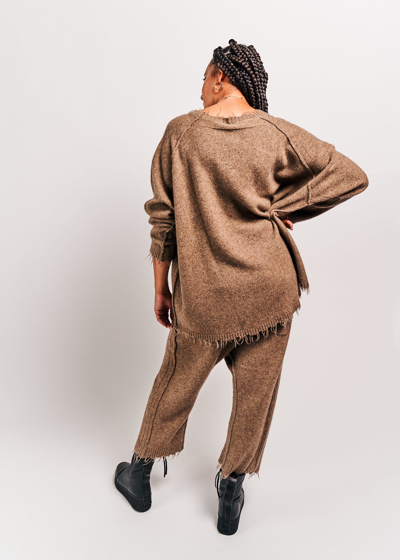 Rundholz Mainline Knitted Trousers Camel Mel