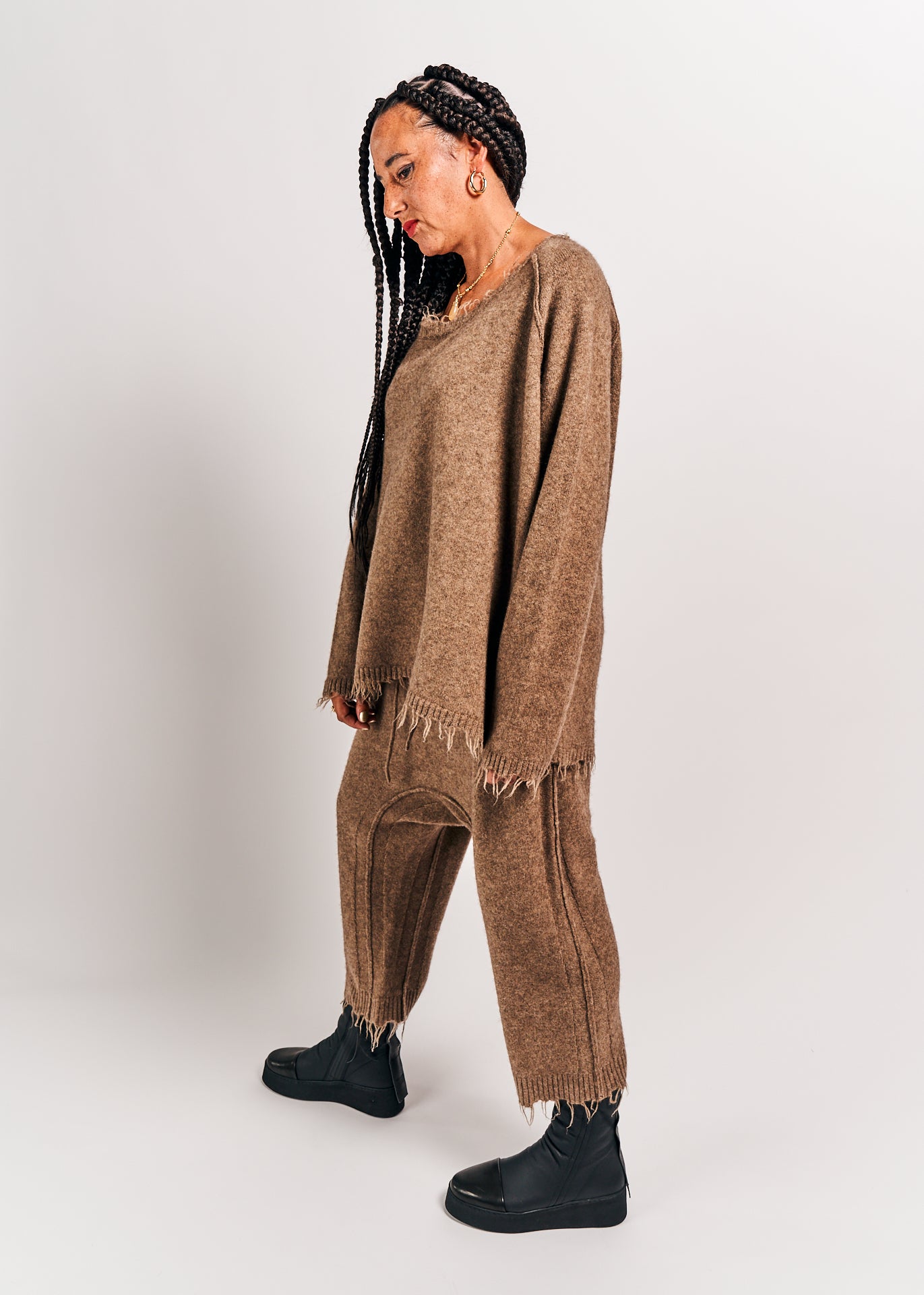 Rundholz Mainline Knitted Sweater Camel Mel