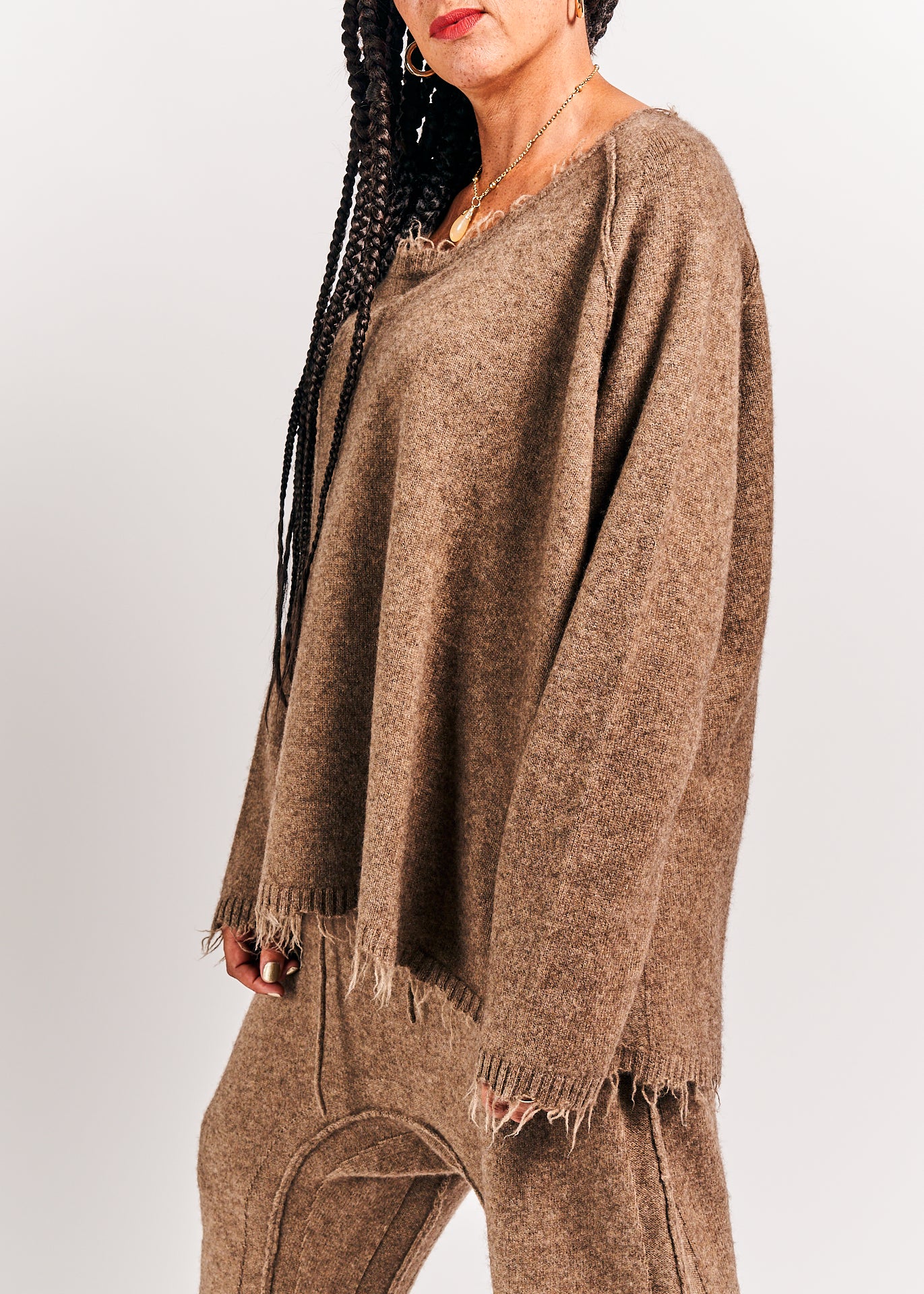 Rundholz Mainline Knitted Sweater Camel Mel