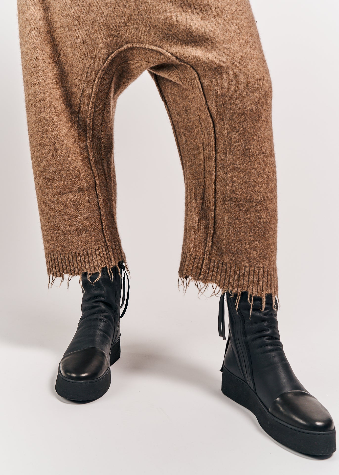 Rundholz Mainline Knitted Trousers Camel Mel