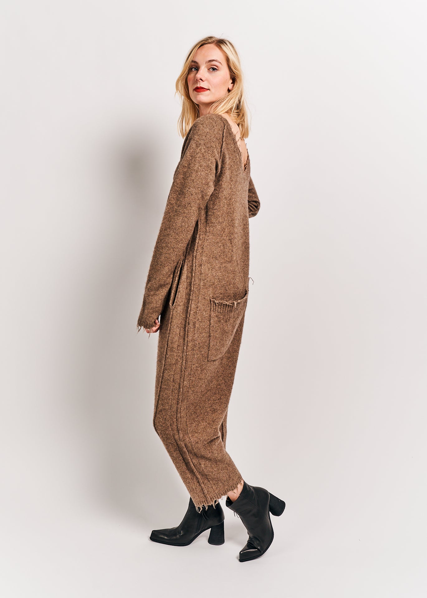 Rundholz Mainline Knitted Jumpsuit Camel Mel