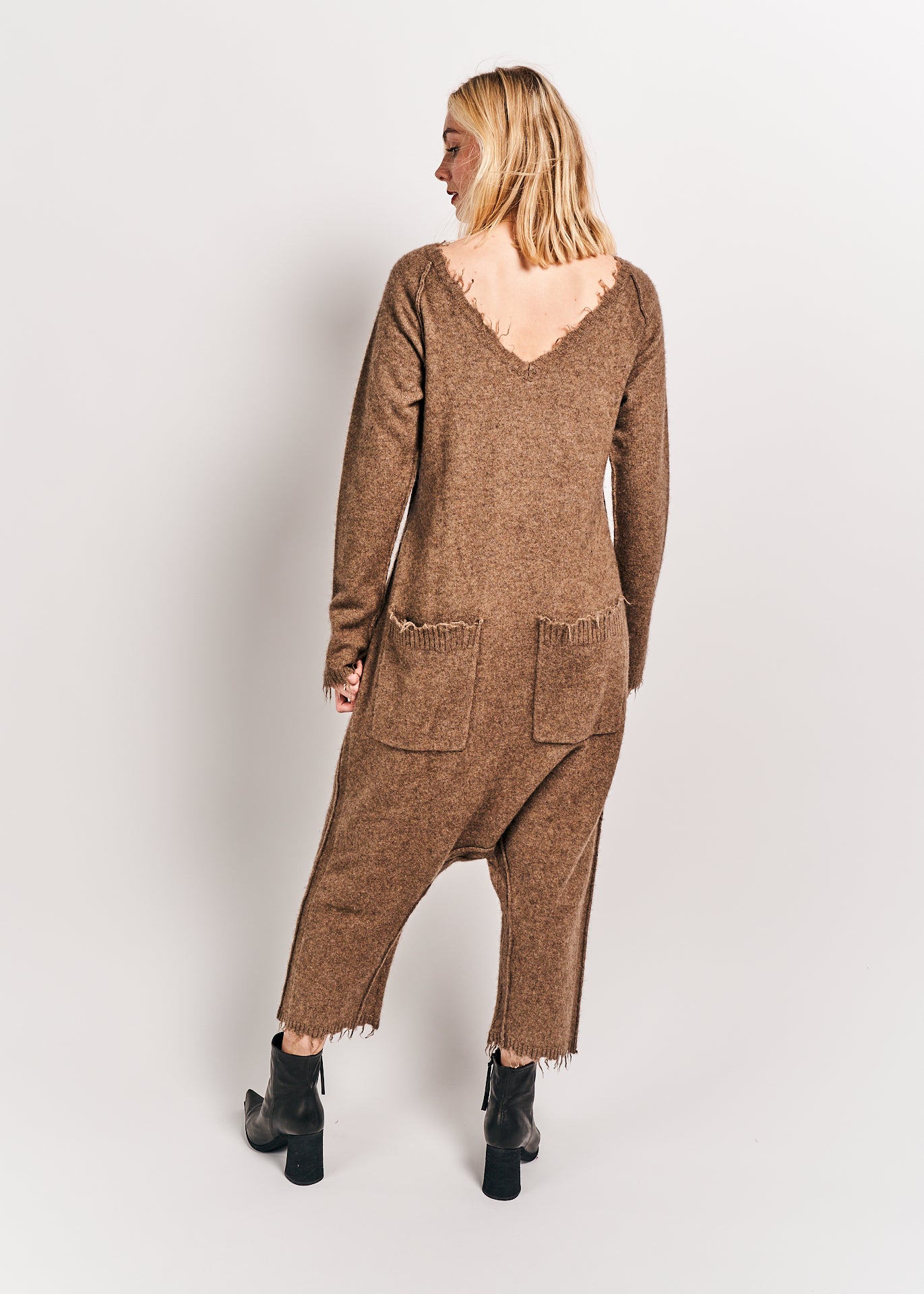 Rundholz Mainline Knitted Jumpsuit Camel Mel