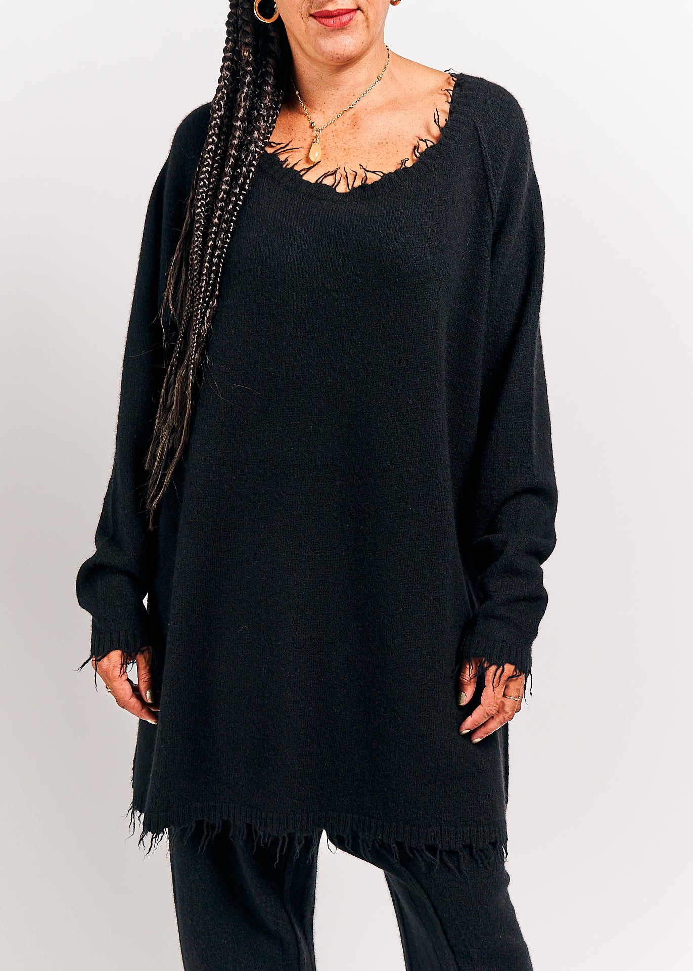 Rundholz Mainline Knitted Sweater Black