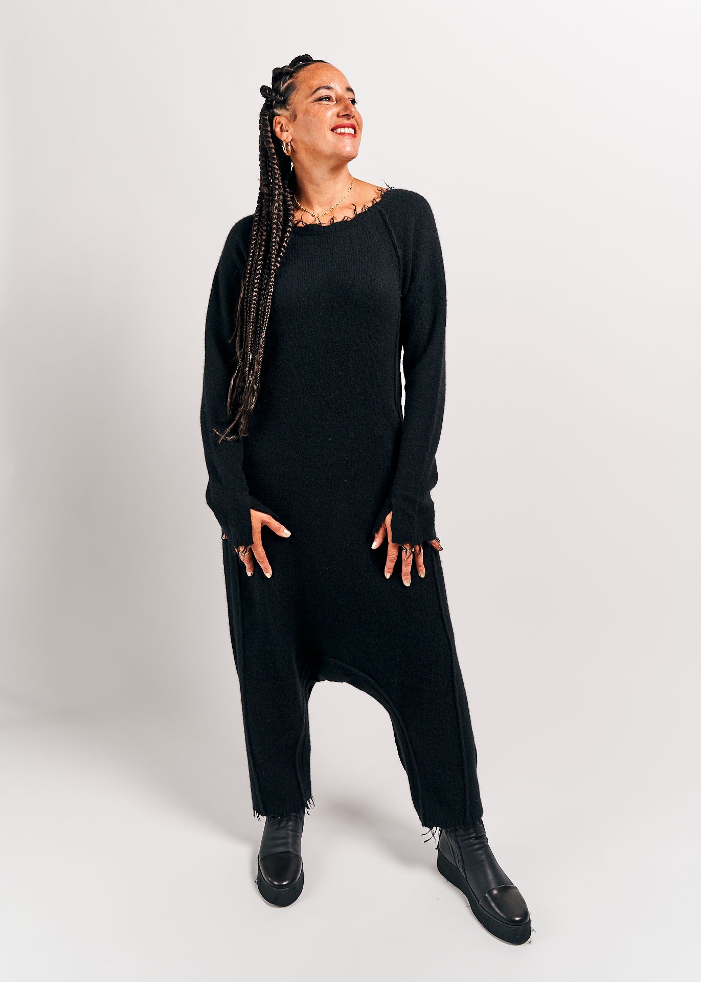 Rundholz Mainline Knitted Jumpsuit Black