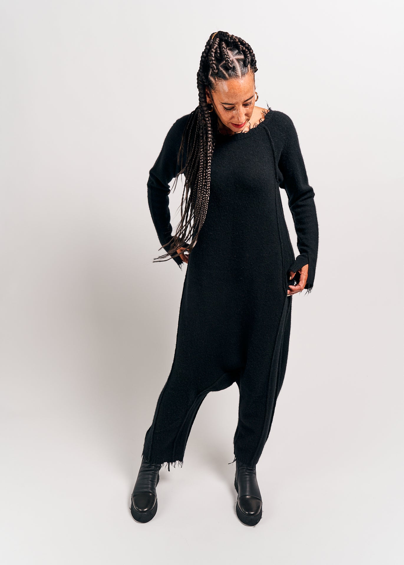 Rundholz Mainline Knitted Jumpsuit Black