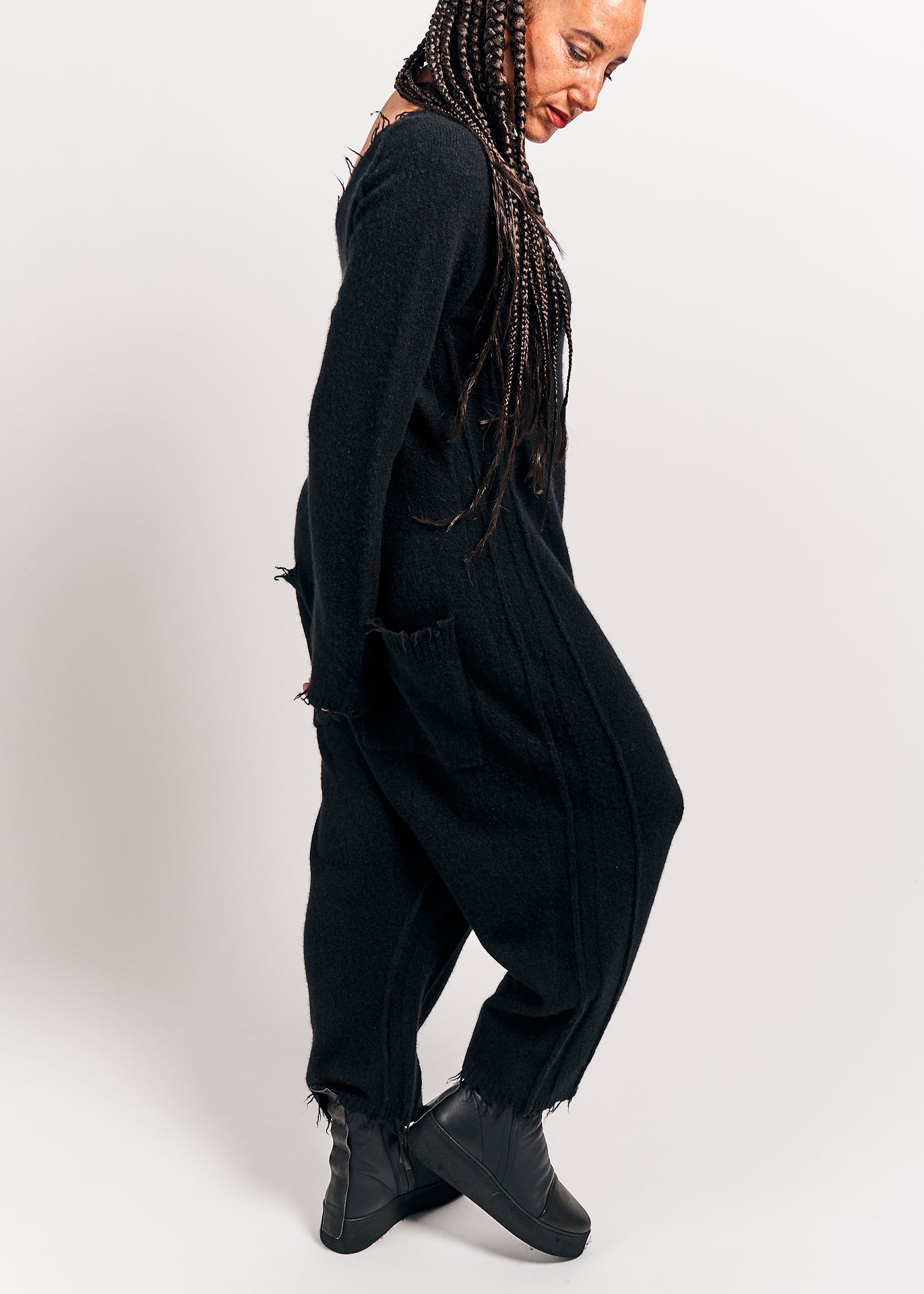 Rundholz Mainline Knitted Jumpsuit Black