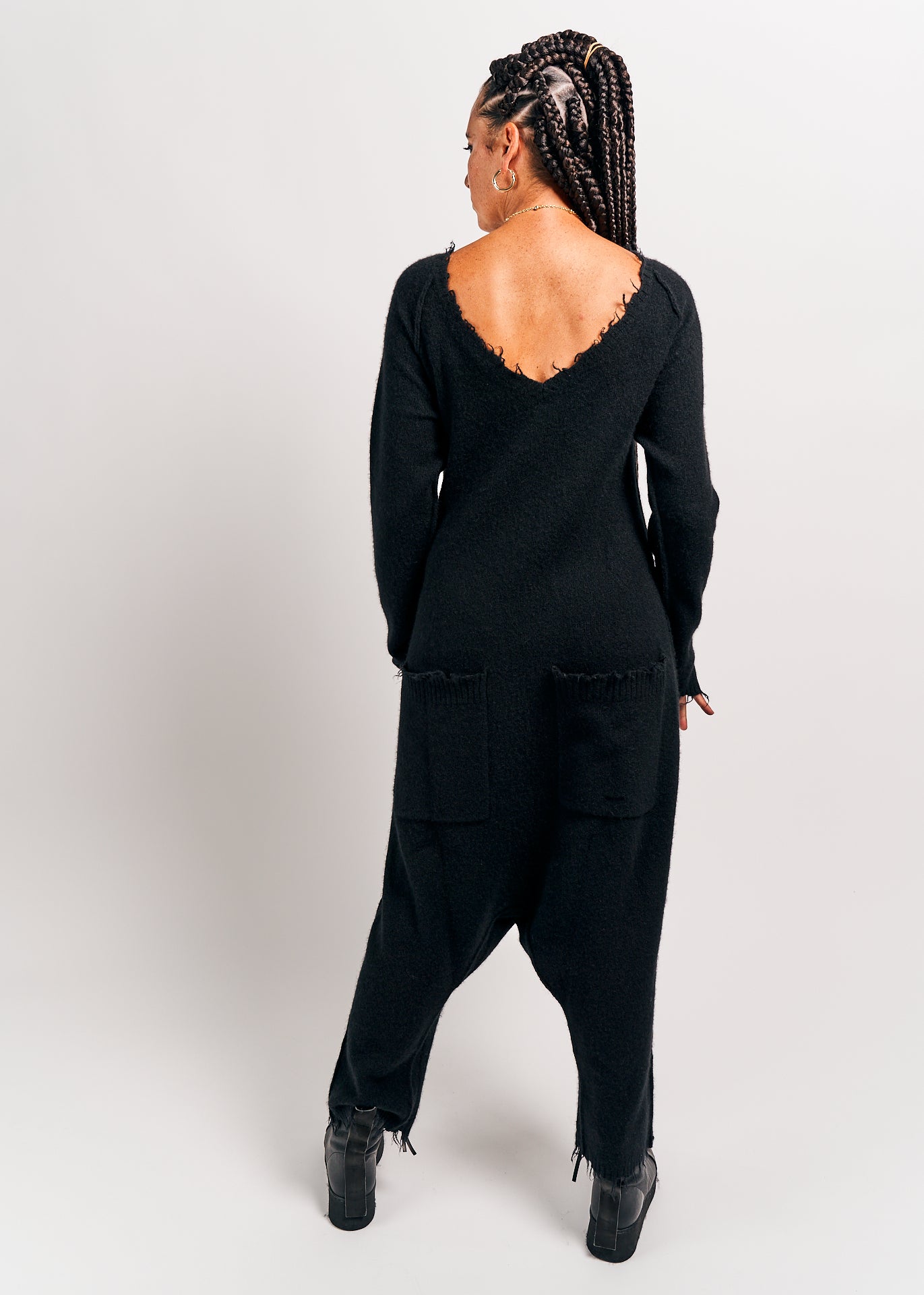 Rundholz Mainline Knitted Jumpsuit Black