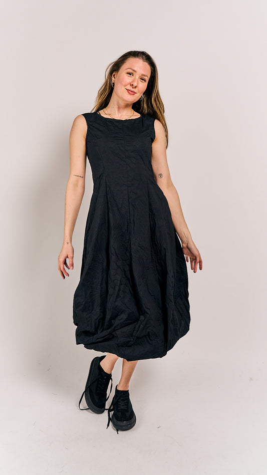 Rundholz Black Label Dress Black Poplin Print