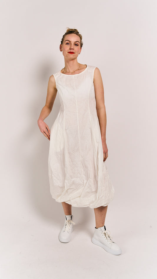 Rundholz Black Label Dress Offwhite Poplin Print