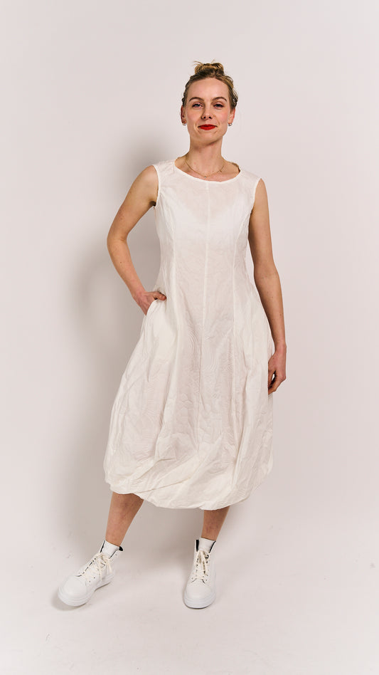 Rundholz Black Label Dress Offwhite Poplin Print