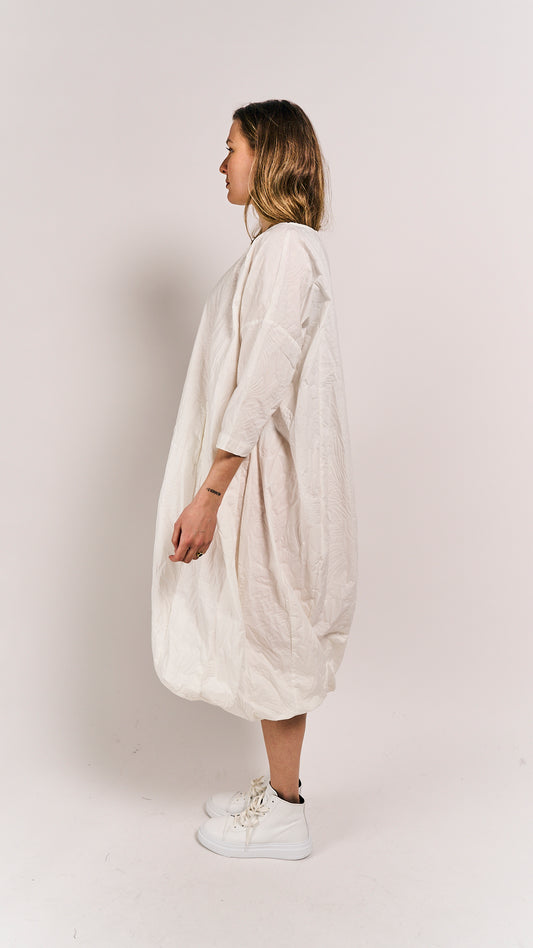 Rundholz Black Label Dress Offwhite Poplin Print
