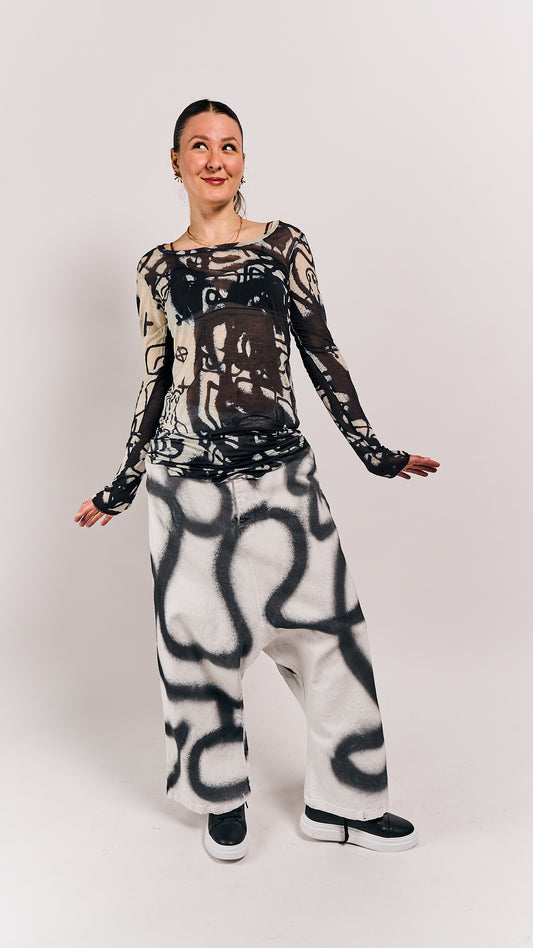 Rundholz Mainline Shirt Black Print