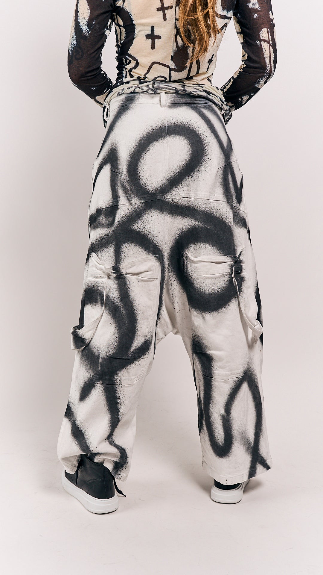 Rundholz Mainline Trousers Graffiti Black