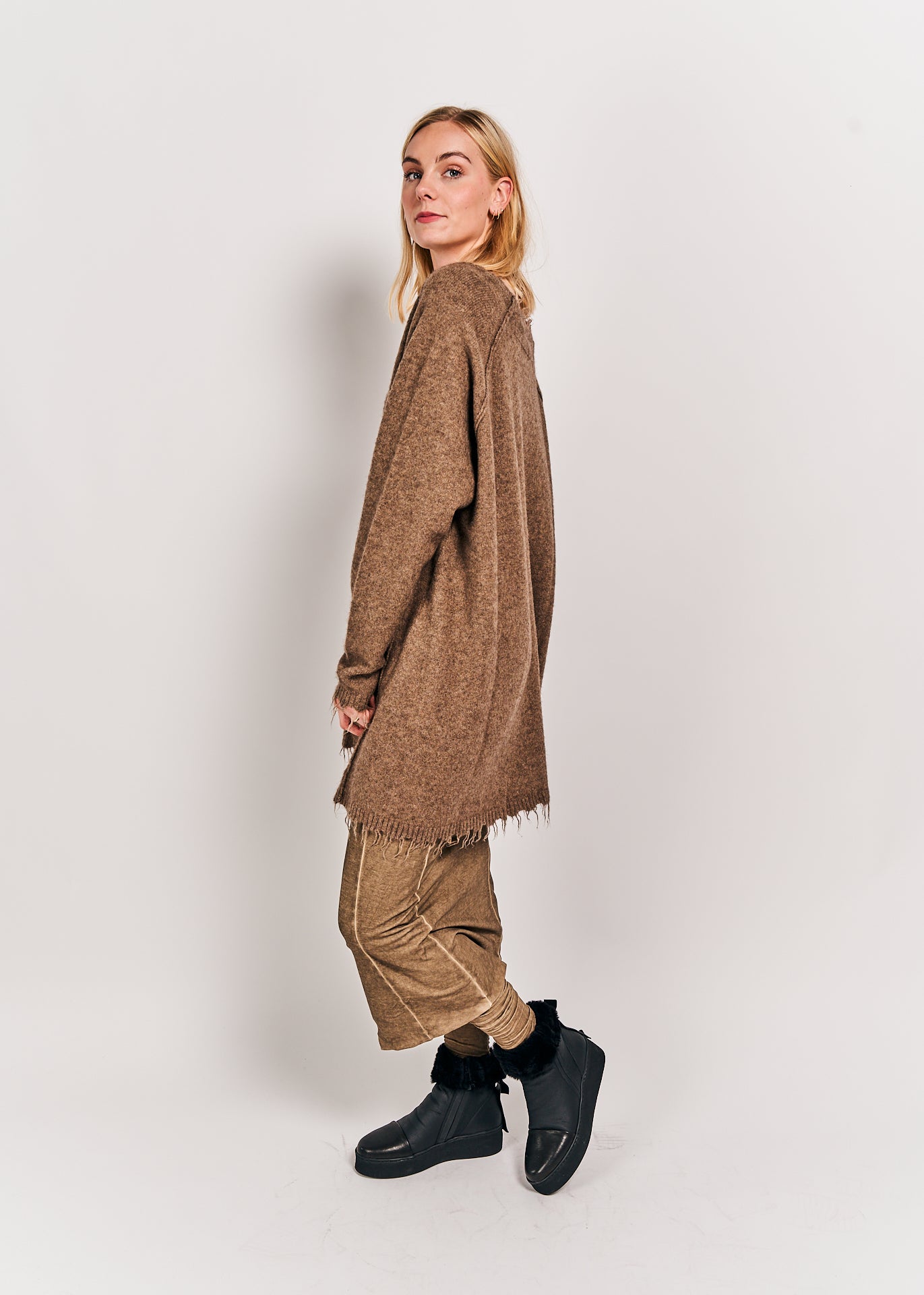 Rundholz Mainline Knitted Sweater Camel Mel