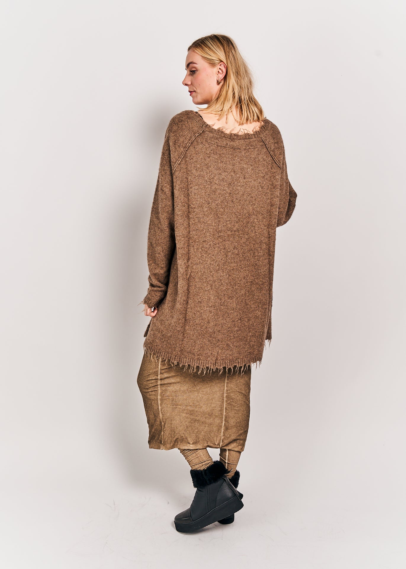 Rundholz Mainline Knitted Sweater Camel Mel