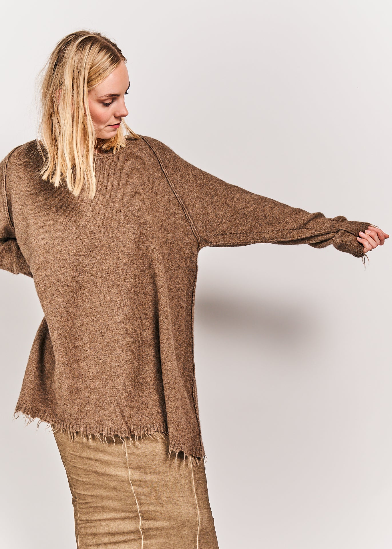 Rundholz Mainline Knitted Sweater Camel Mel