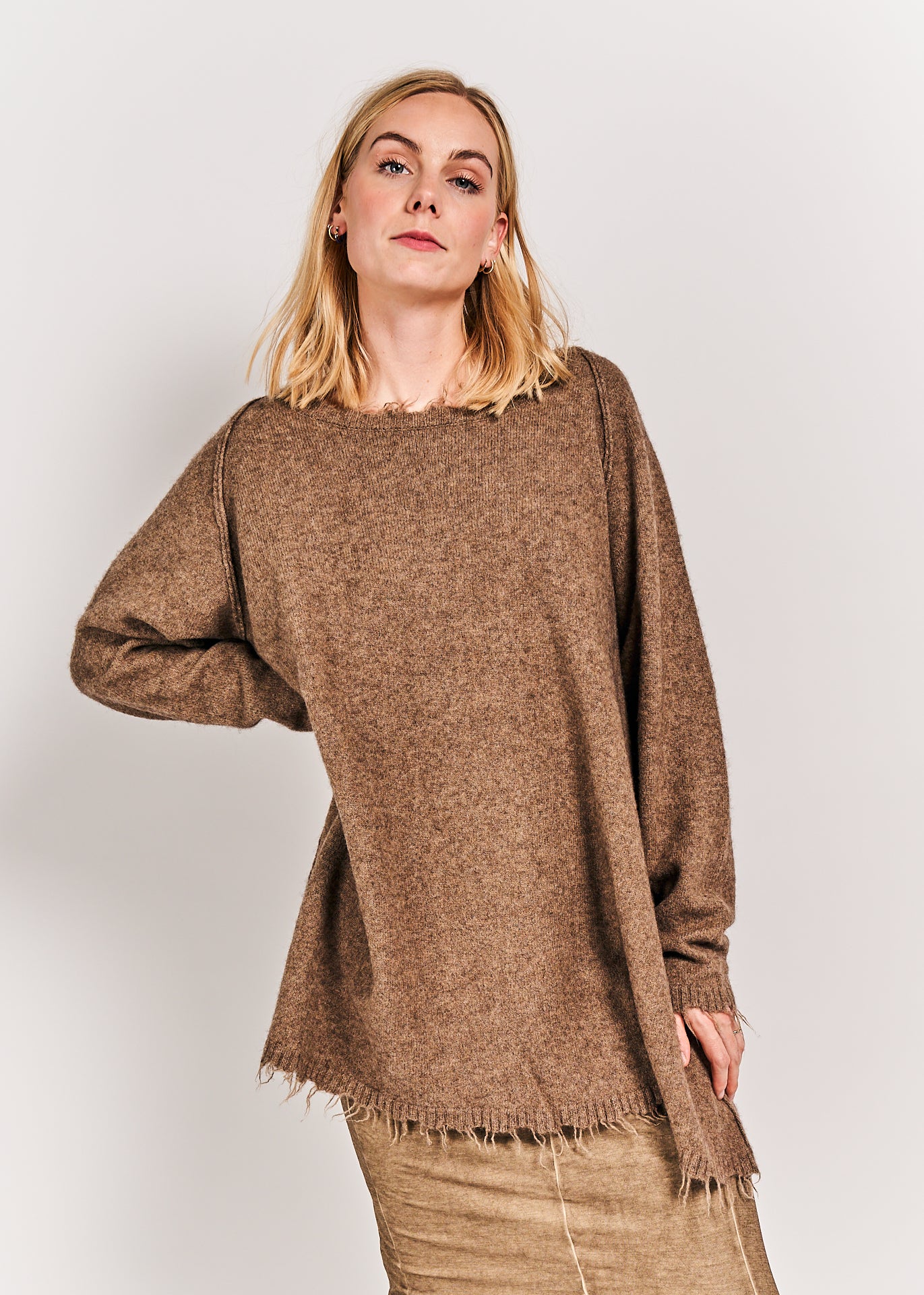 Rundholz Mainline Knitted Sweater Camel Mel