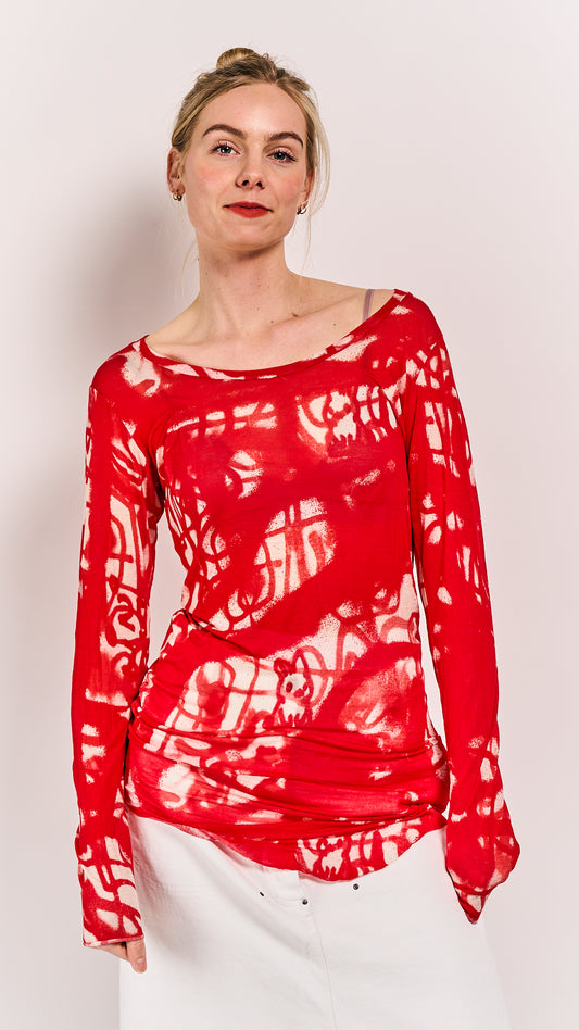 Rundholz Mainline Shirt Ketchup Print