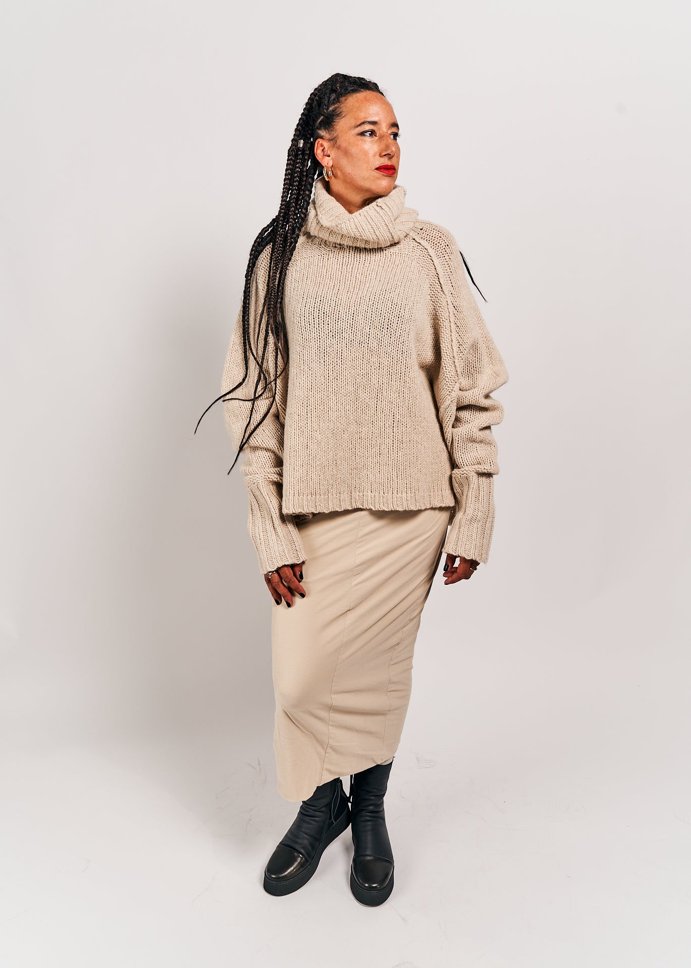 Rundholz Mainline Sweater Bone Mel