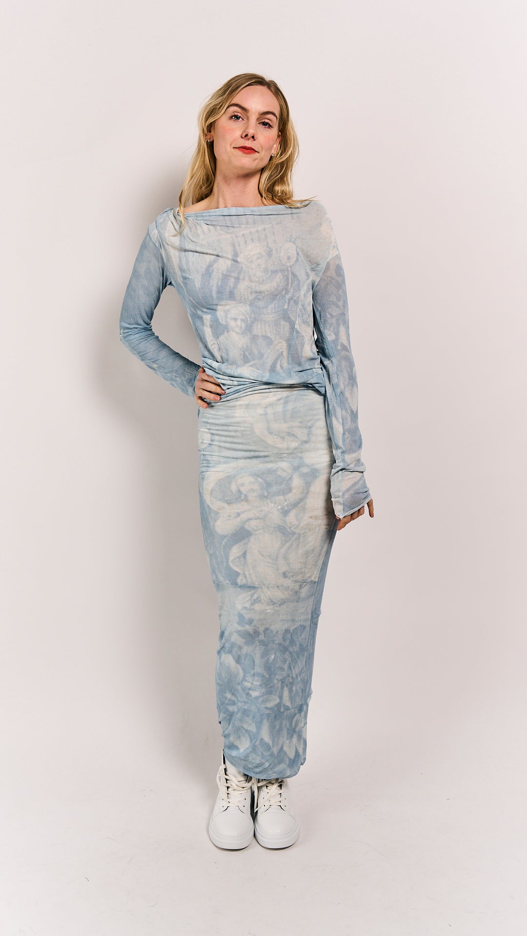 Rundholz DIP Skirt Sky Print