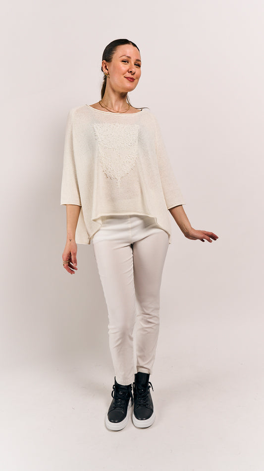 Rundholz Black Label Shirt Offwhite Jacquard