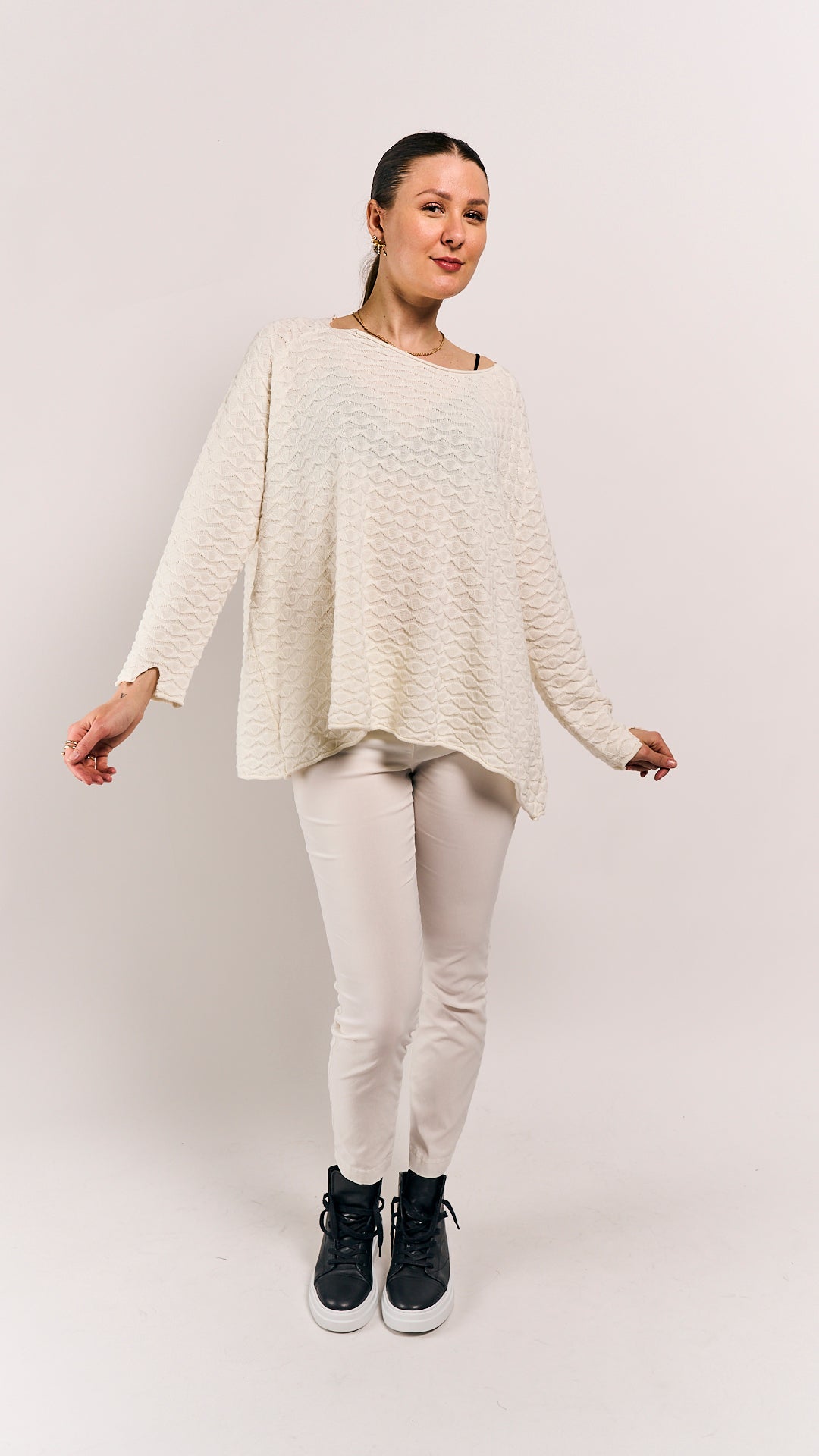 Rundholz Black Label Pullover Offwhite