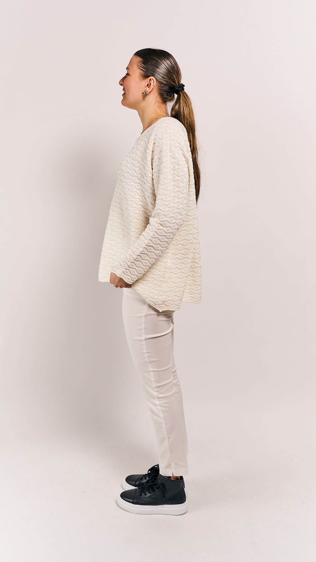 Rundholz Black Label Pullover Offwhite