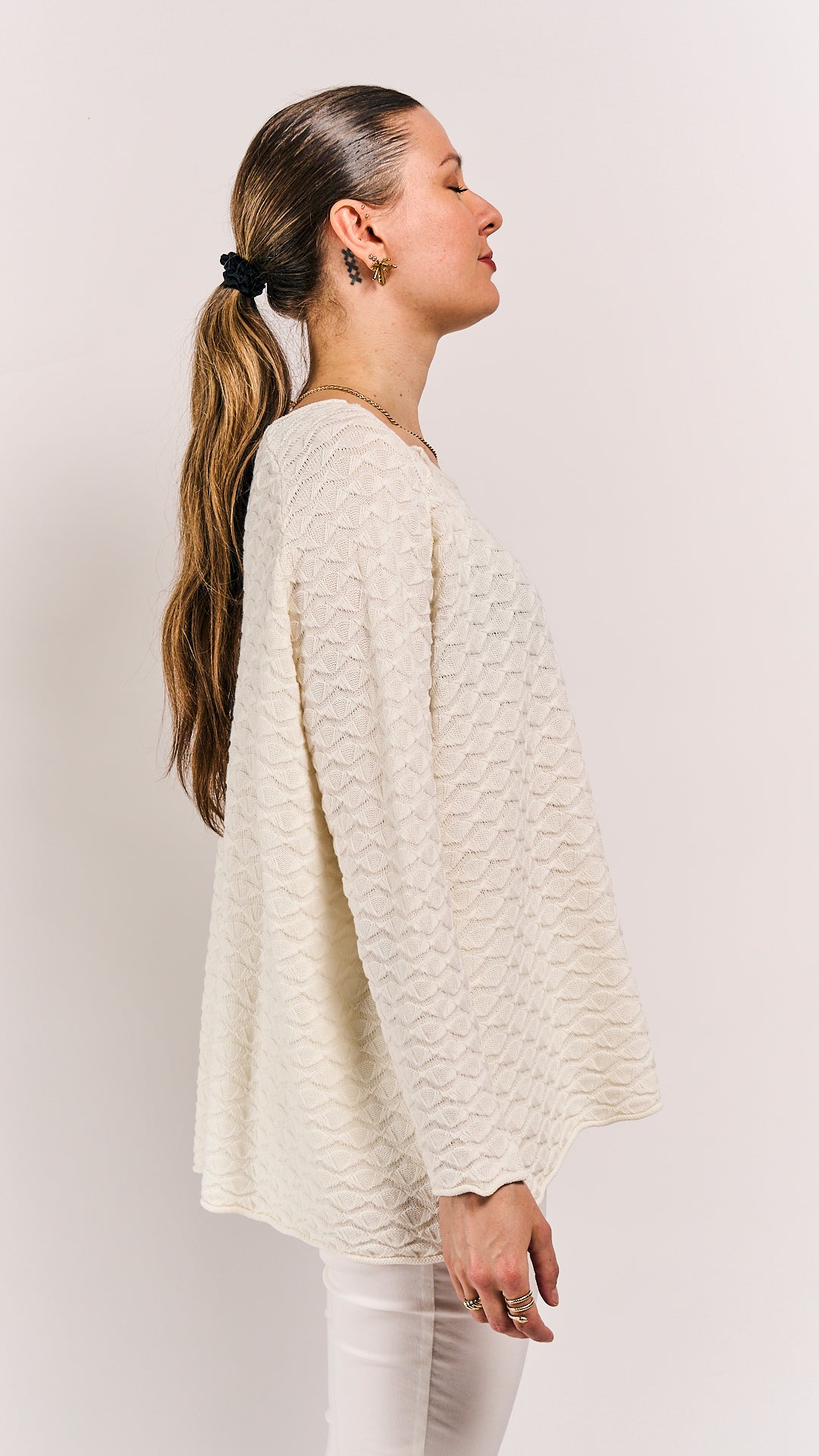 Rundholz Black Label Pullover Offwhite