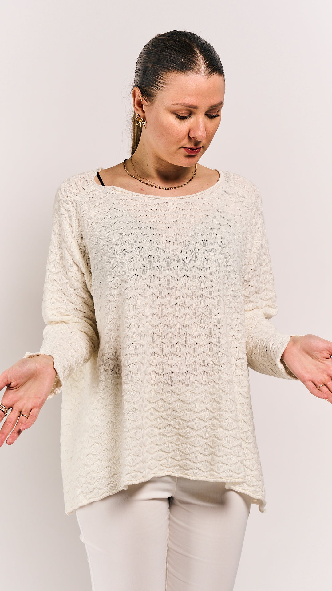 Rundholz Black Label Pullover Offwhite
