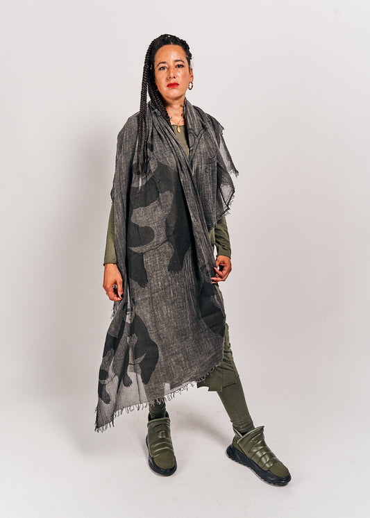 Rundholz Black Label Shawl Black Print