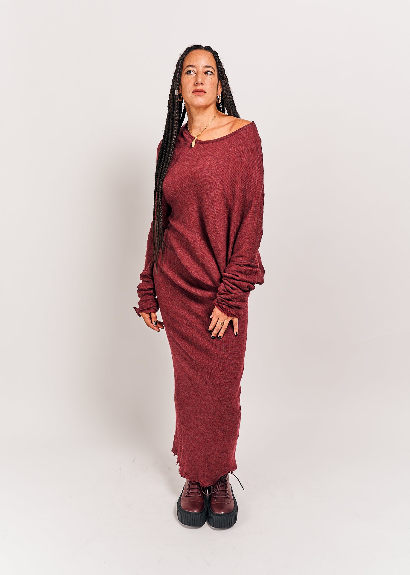 Rundholz Mainline Dress Merlot Melange