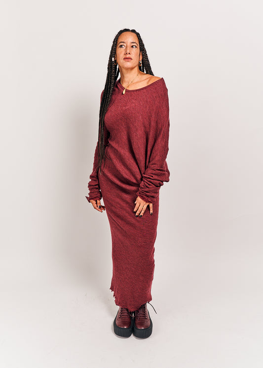 Rundholz Mainline Dress Merlot Melange