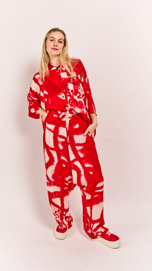 Rundholz Mainline Blouse Ketchup Print