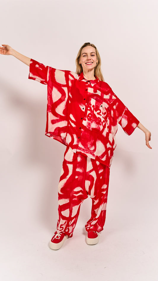 Rundholz Mainline Blouse Ketchup Print