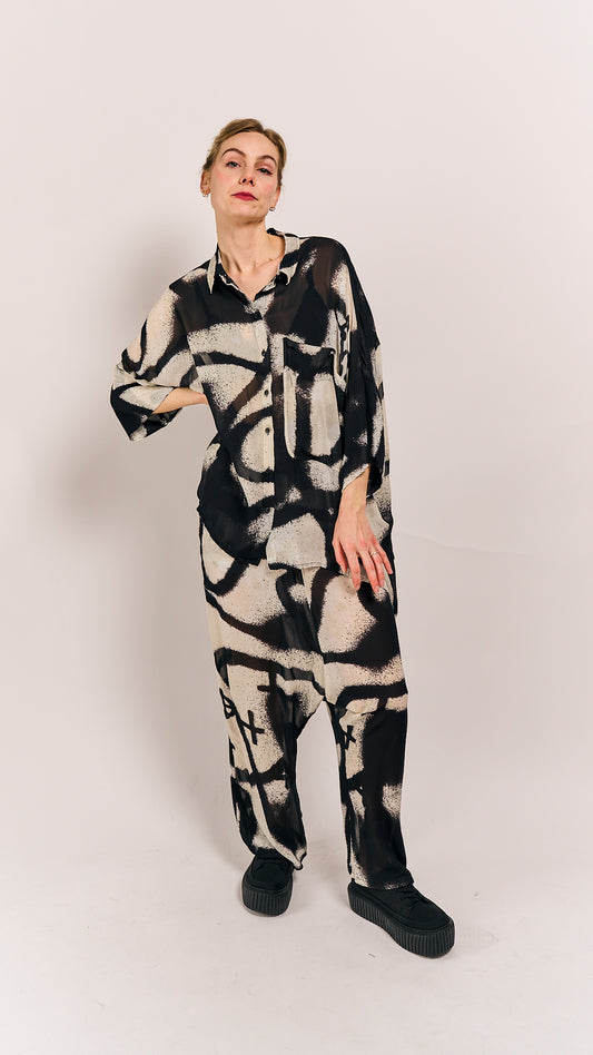 Rundholz Mainline Trousers Black Print