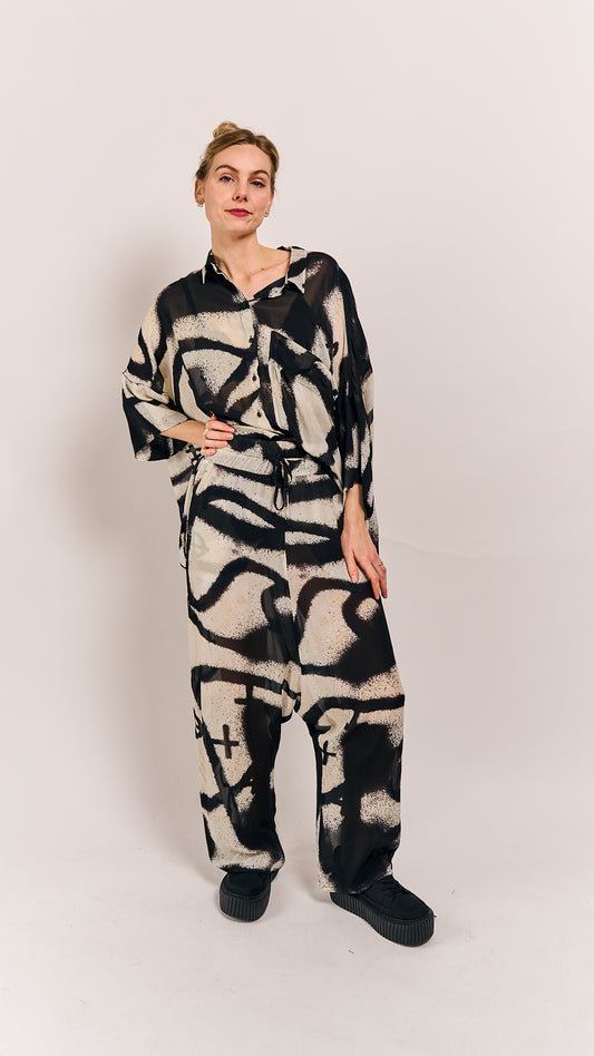 Rundholz Mainline Blouse Black Print